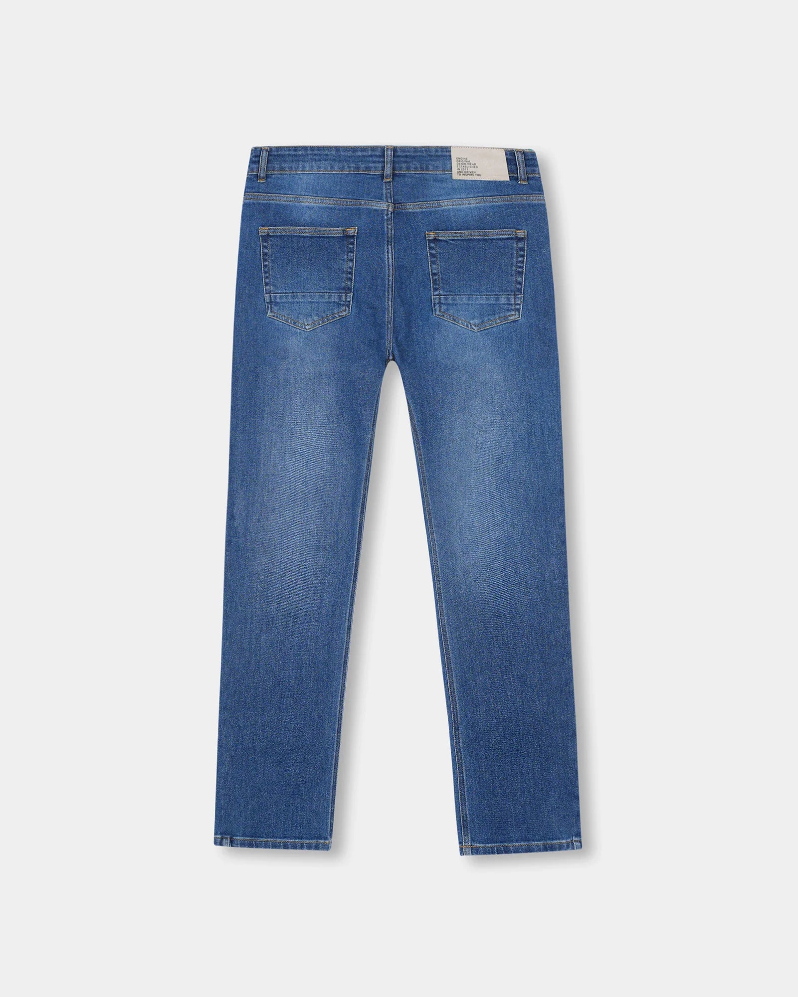 Vintage Blue Denim Jeans — Classic Relaxed Street Fit